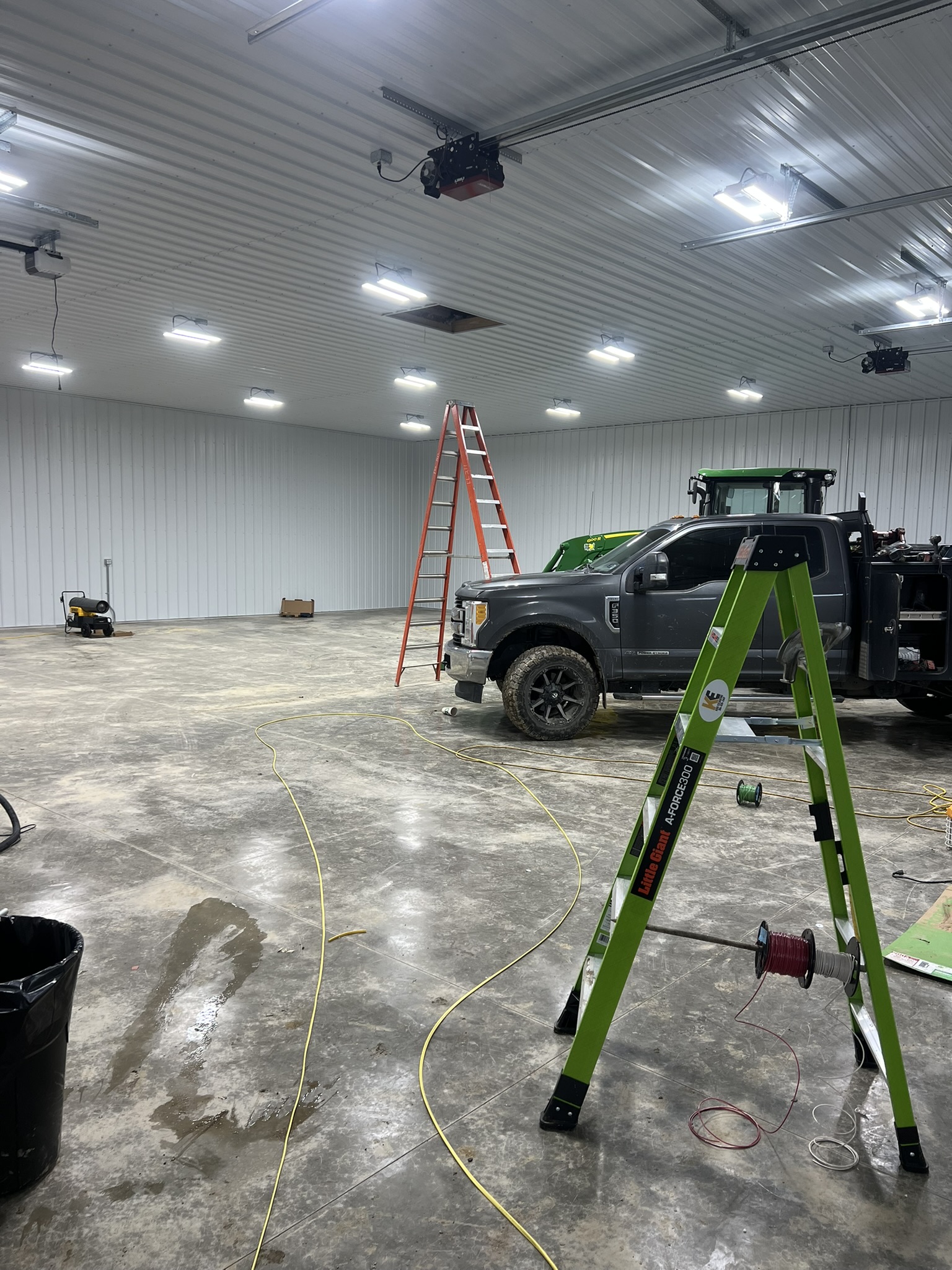 Interior barn with polished concrete floor